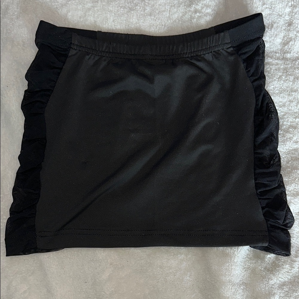 Black Mesh Skirt